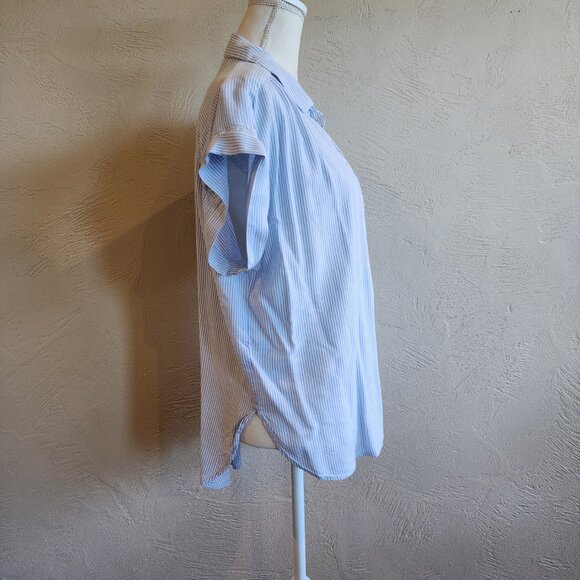 LOFT Stripped Button Up - Picture 3 of 6